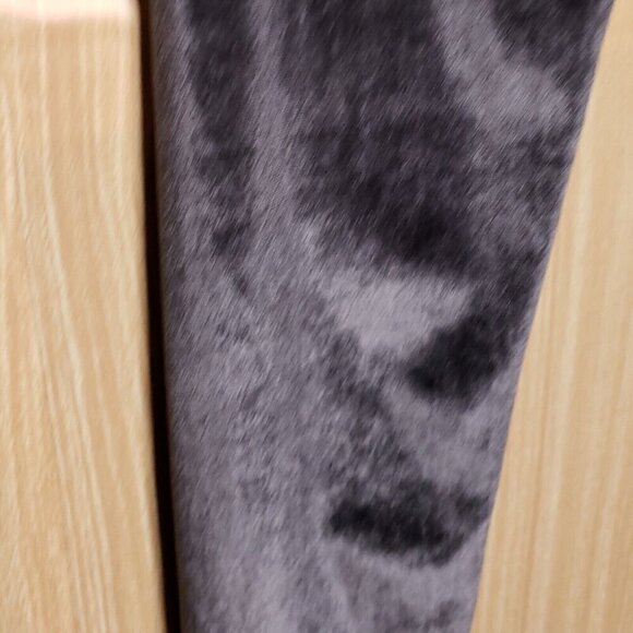 Zara Collection Slate Blue High Rise Velvet Leggings 8 - Picture 5 of 7